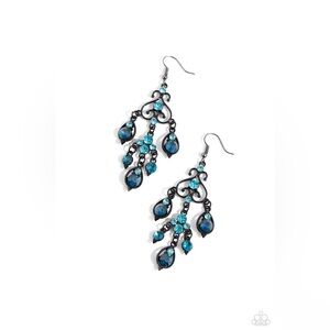 Regal Renovation - Blue Earrings